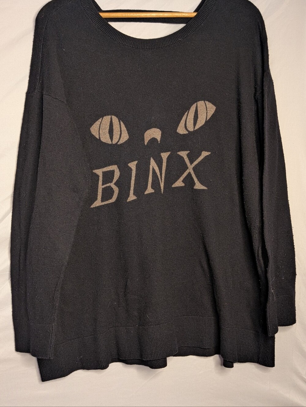 Torrid Disney Hocus Pocus Binx Black Cat Sweater Size 1 1X 14/16
